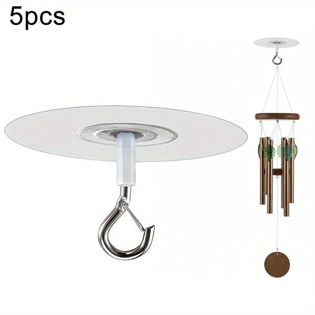 TEMU 5ชิ้น/10ชิ้น ตะขอแขวนเพดานแบบมีกาวในตัว - ติดตั้งง่าย, ตะขอประดับ, ตะขออเนกประสงค์, ไม่ต้องติดตั้งและเจาะ, ตะขอพลาสติกสำหรับแขวนลูกโป่ง, การ์ดอวยพร, ต้นไม้สีเขียว, จี้เทศกาล, ตะขอคริสต์มาส