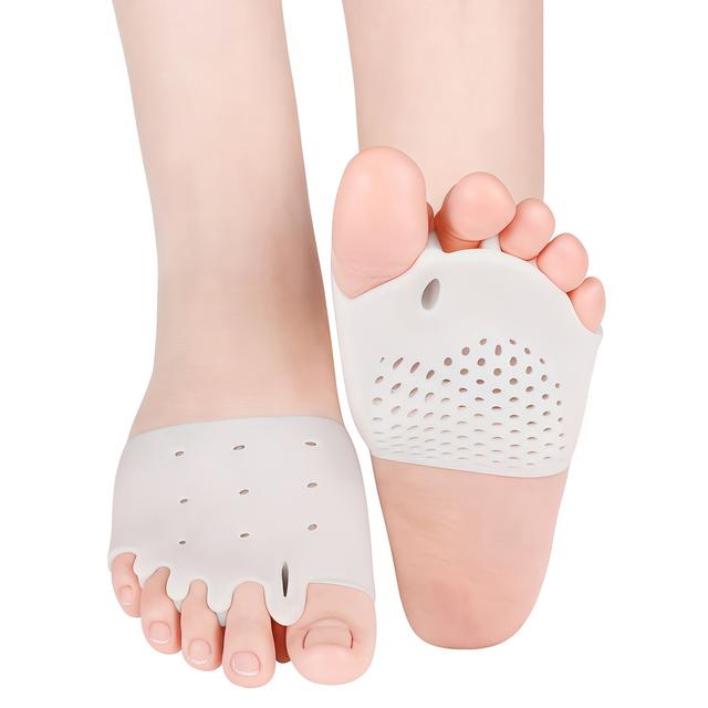 TEMU 2pcs Toe Separator And Forefoot Cushion Pads - Breathable Soft Metatarsal Pads Toe Spacers For , Anti-slip Of Foot Support - Flexible And Toe Spreaders For