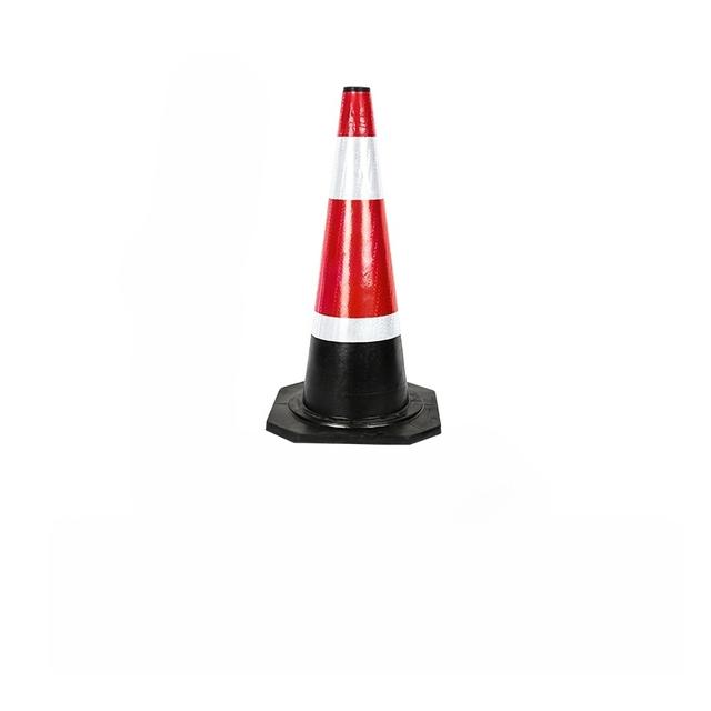 TEMU Straßenkegel, reflektierender Verkehrskegel, runder Kegel, Kegel mit Spitze, Straßenkegel, PVC-Warnbarrierekegel, Verkehrseinrichtungen