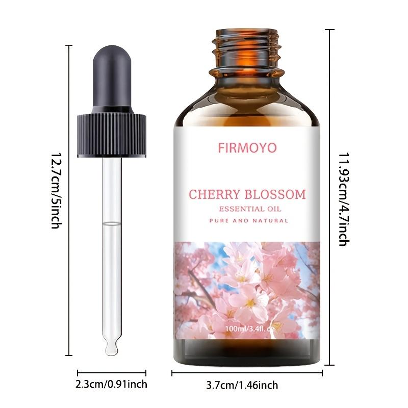 TEMU 100ml/30ml Pure Cherry Blossoms Moisturizing Essential Oil For Nail, Hair & Light Beige Care, Massage, Diffusers Humidifier, Moisturizing Massage Essential Oil For , Meditation
