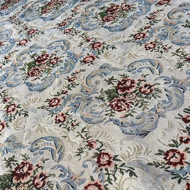 TEMU 1pc Of Pastoral European Style Large Jacquard Fabric Bags Tablecloth Fabric Handmade Sewing Fabric 57inch Wide 36/108/180inch Long (square Weight 150gsm)