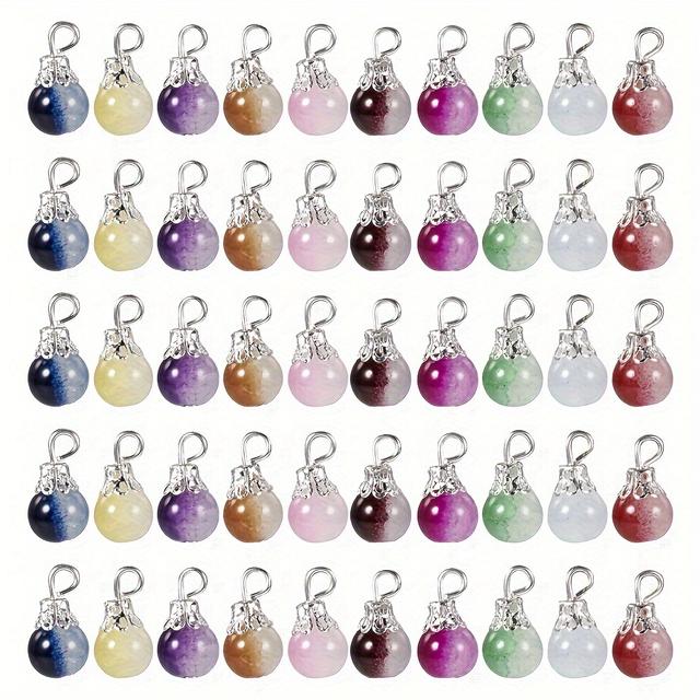 TEMU 100 db 10 színű, sütéshez használható, festett vízcsepp üveg medál ékszerkészítéshez, 16X8 mm-es méretben