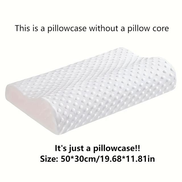 TEMU Poszewka na poduszkę letnią, tylko pokrowiec, o wymiarach 50*30 cm, poszewka z falistym wzorem