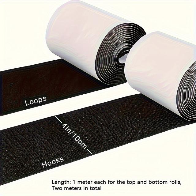 TEMU 1 Piece Of Sofa Mat Strap Designed To Stop Slipping - A Heavy-duty Non-slip Mat With Adhesive, Ideal For Fabrics, Outdoor Terrace Mats, And Hook-and-loop Style Non-slip Mats