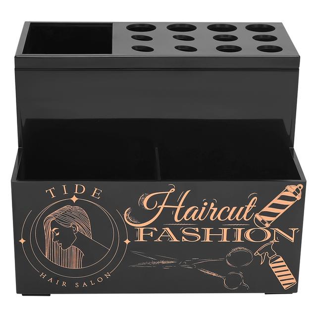 TEMU Professional Hairdresser' Organizer - Durable Plastic Holder, Styling Tool Storage Box For Barbers And Stylists