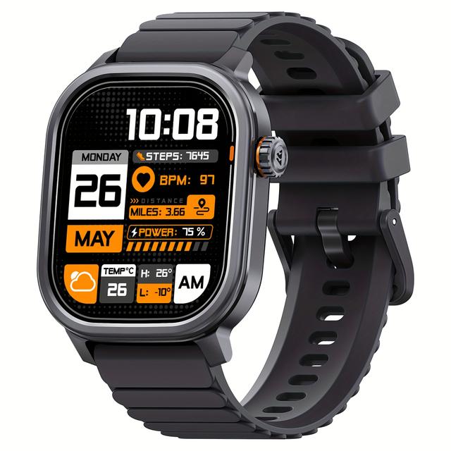 TEMU Kospet Smartwatch Men High-quality Fitness Halloween Gift 1.96" Large Display Multiple Sport Health Monitoring Built-in Flashlight Suitable For Women Amoled -on Display Health