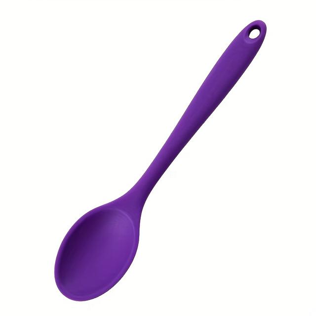 TEMU Multi-functional Silicone Mixing Spoon, Heat Resistant Rubber Stirring Tool For Cooking And Baking