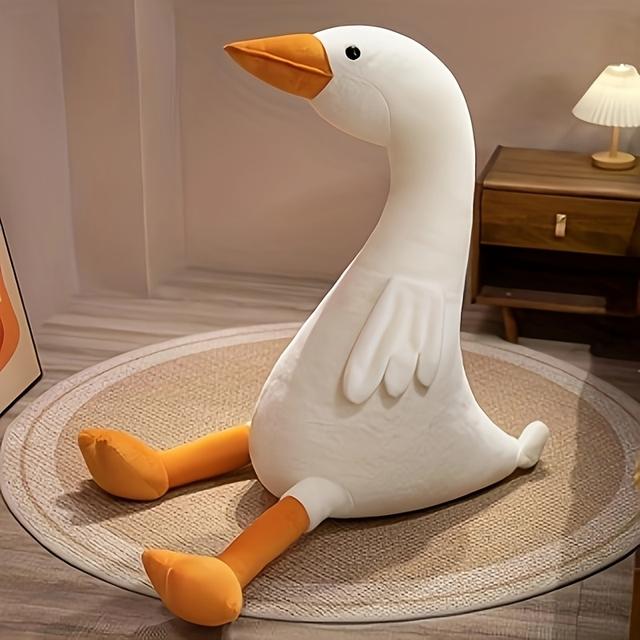 TEMU Large Plush Toy Pillow For Sofa And Bed, Big Goose Cushion And Stuffed Animal, Inspired Throw Pillow & Cuddle Partner For