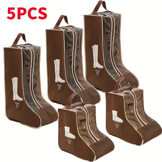 TEMU 5 Shoe Storage Bags, Short Boot Storage Bag, Long Boot Storage Bag, Travel Shoe Storage Bag, Home Storage Bag, Hung