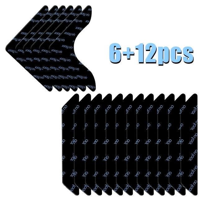 TEMU 18-pack Double-sided Adhesive Carpet Gripper Tape, Reusable And Washable Carpet Tape For Area Rugs,non-slip Area Rug Tape, Reusable Corner Clips For Hardwood And Tile Floors, Room Use