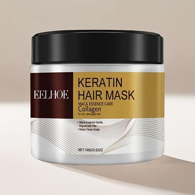 TEMU A Hair Mask Keratin Collagen, Moroccan Nut Oil And , Designed To Damaged Hair. Suitable For All Hair Types And In A 100g Package For Men And Women