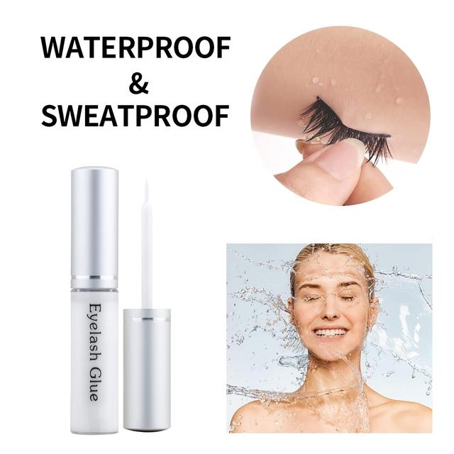 TEMU 6ml Winter False Eyelash Glue A42-b-b, Featuring A Multi- With A Minimalist Style. Waterproof, Transparent, And Natural-looking, Suitable For Wear And Any Eyelash Style