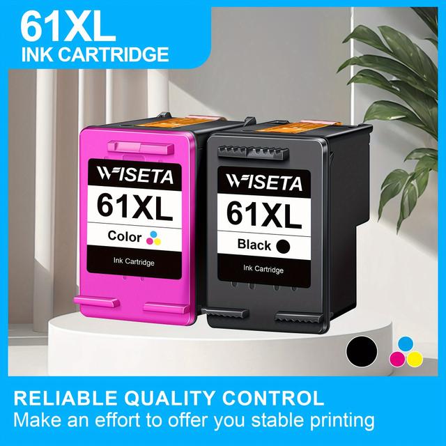 TEMU 61xl Ink Cartridges Black And Tricolor Remanufactured For 61xl Ink Cartridges For 4500 5530 4501 4502 1000 1010 1050 1510 2050 2510 2540