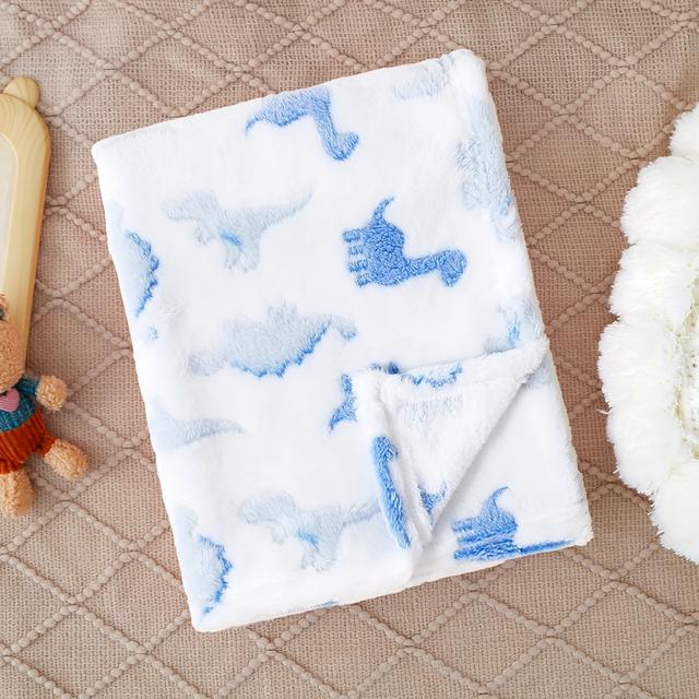 TEMU Autumn And Winter Blanket With Dinosaur Patterns, Plush Blanket For, Soft And Warm Swaddle, A For .