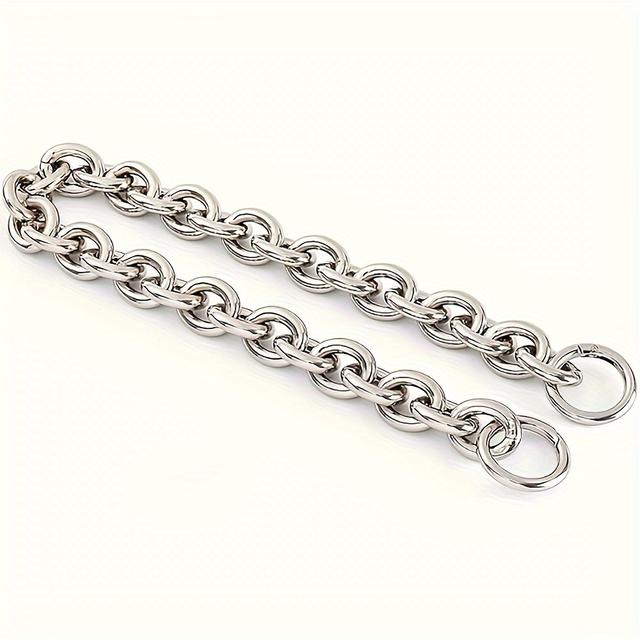 TEMU Alça de Ombro de Corrente Metálica de O de Alumínio Pesado e Elegante para Substituição de Bolsas de Mulher, Bolsa de Ombro, Fabricação de Carteira DIY