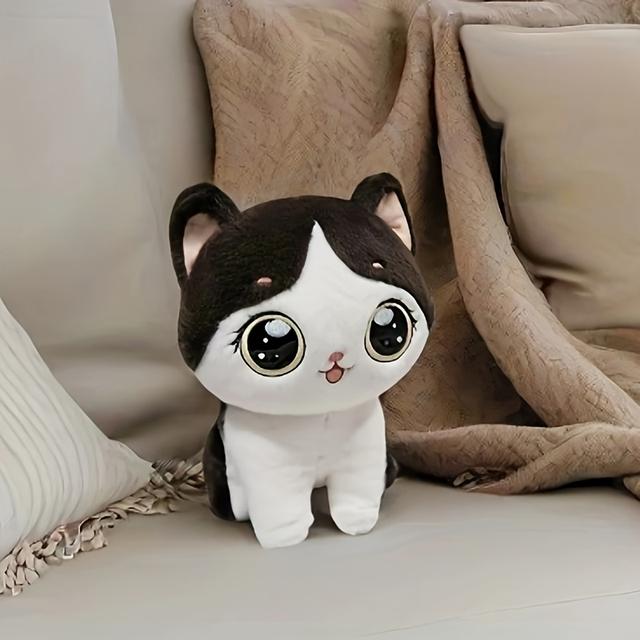 TEMU Cute Kitten Plush Dolls, Big- Plush Dolls, The Best For Children, Halloween, Thanksgiving Gifts.