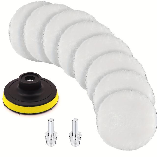 TEMU 울 폴리싱 패드 및 휠 세트