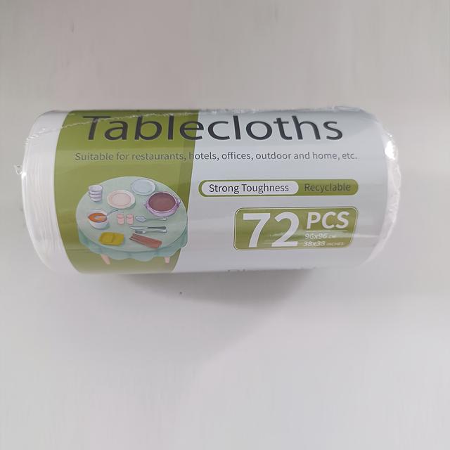 TEMU Einweg-Tischdecken aus PE, weiß, geeignet für und Hochzeiten, in verschiedenen Ausführungen und Stilen erhältlich