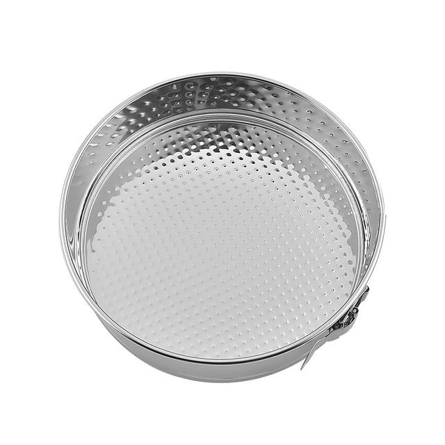 TEMU 9-дюймова форма для випічки з нержавіючої сталі 304 зі знімним дном. Форма для випічки з пружинним механізмом, антипригарна форма для чізкейку, кругла форма для випічки з пружинним механізмом