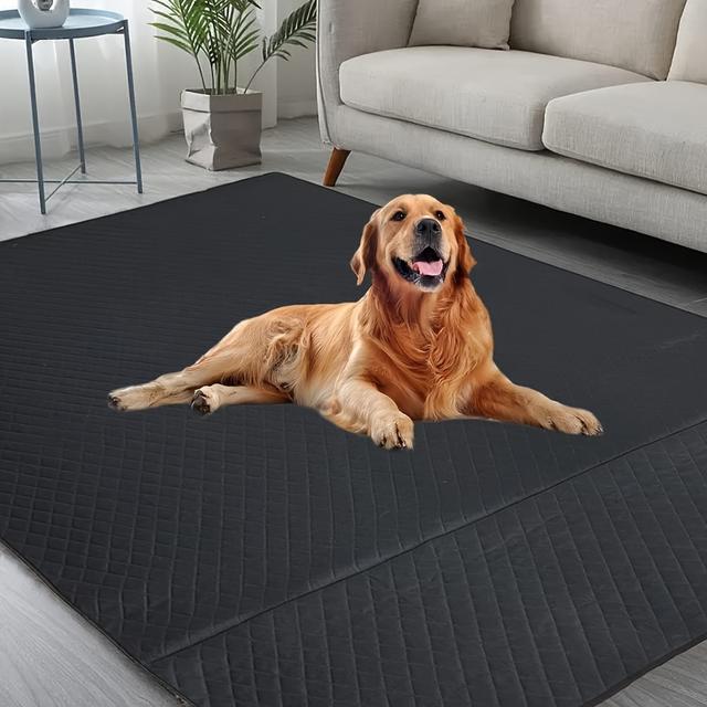 TEMU Reusable Dog Mat | Washable Polyester Blend | Multi-use Training Pad For Pets | Ideal For Bed, Sofa, Floor, Car & Picnic | Durable & Soft Surface | | Pet-friendly Desig
