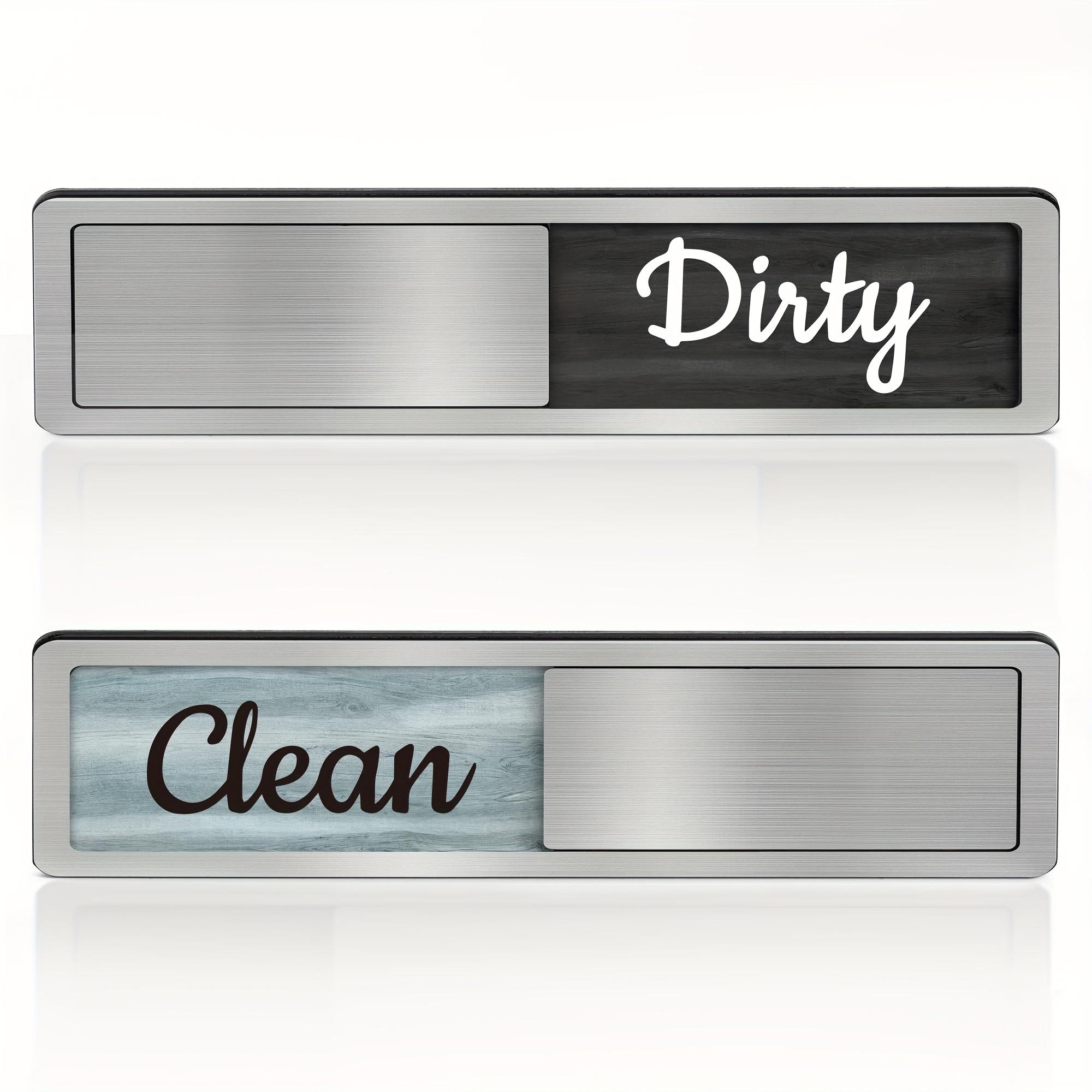 TEMU Dishwasher Clean/dirty Indicator Simply Switch Features Scratch-resistant, Strong Adhesive Indicator Displays Dishware - Clean And Dirty Dishwasher Indicator Slider - Kitchen Gadget