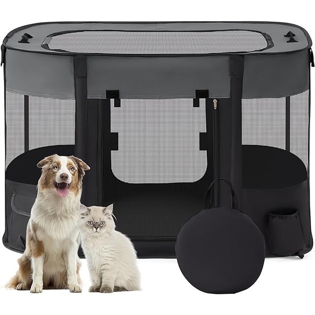 TEMU Portable Dog Carrier Backpack, Breathable Square Pvc Pet Bag For Travel, 1pc