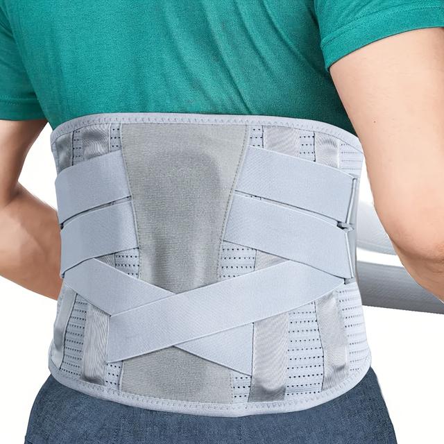 TEMU Back Support Belt Adjustable Breathable Lumbar Support Belt For Heavy Lifting, Lower Back Brace For Men And Women