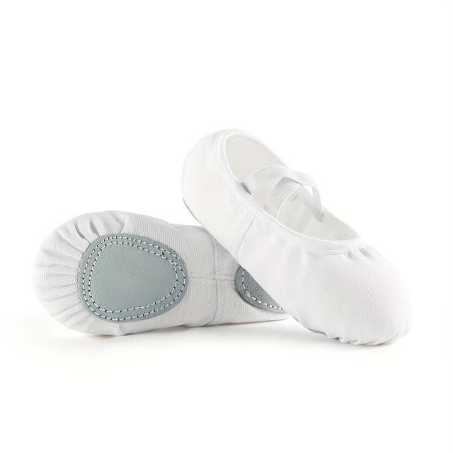 TEMU Балетки Дитячі Балетки з Високоеластичного Канвасу з Розсіченою Підошвою для Яоги та Танців для Дівчаток та Хлопчиків