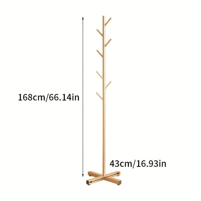 TEMU Perchero de pie sencillo para dormitorio, perchero de pared vertical moderno y minimalista para el hogar y , colgador de almacenamiento para ropa