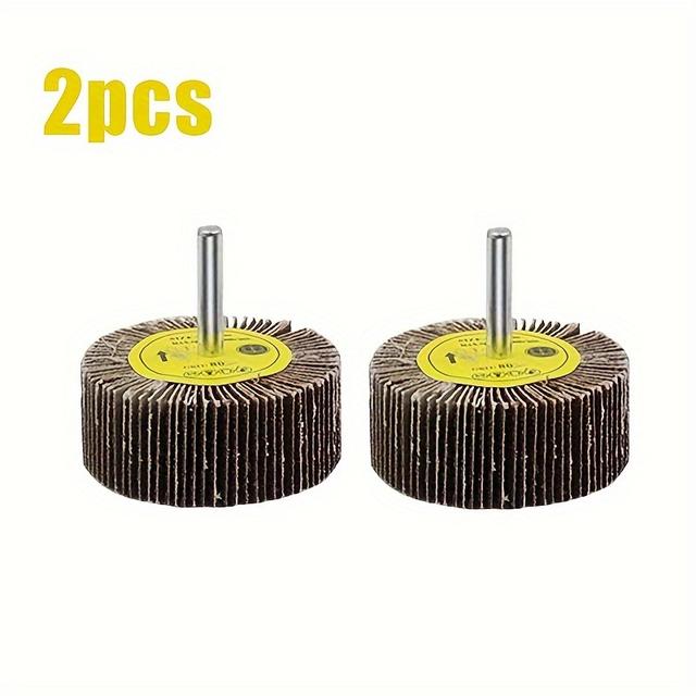 TEMU 2/5/10pcs Diâmetro 80# 6mm Acessórios para Ferramenta Rotativa, Lixa de Polimento, Disco de Lixa com para Mini Furadeira Rotativa