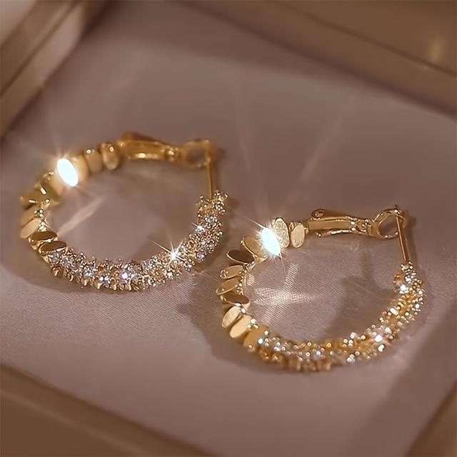 TEMU Унікальні геометричні круглі сережки з відчуттям високої моди, підходять для народжень, свят і вечірок