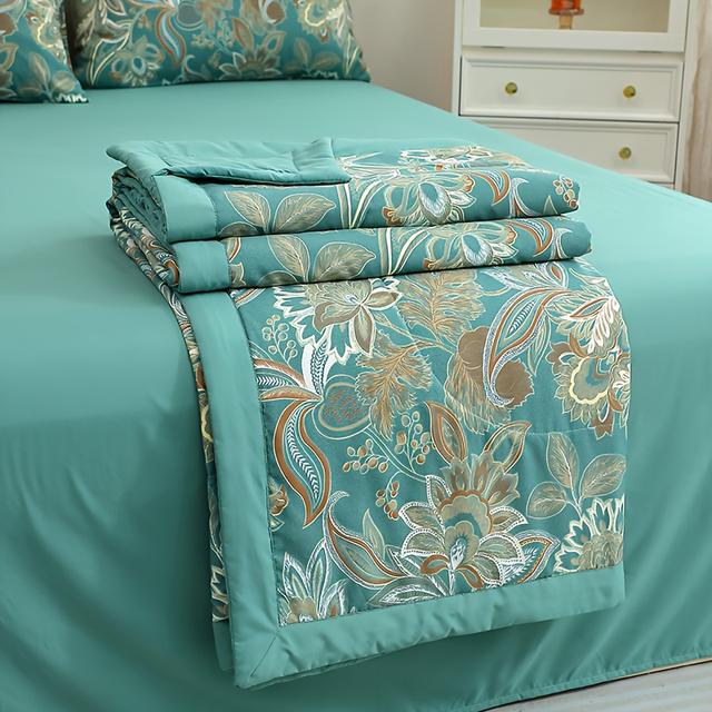 TEMU 1 Stück Kühlende Bettdecke – Ganzjahres-Leichtgewicht Sommerdecke mit Kühlender Beige Bettüberwurf, Maschinenwaschbare Füllung für Queen/King Size Betten, Elegant für Hitzeschläfer