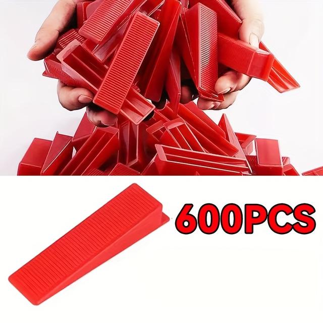 TEMU 300/600 Reusable Leveling Wedge For 1/8" Blocks, 1/16" Blocks, 1/32" Blocks And Tile Leveling Tool Kit For Wall/m Floor Tiles And Stone Installation