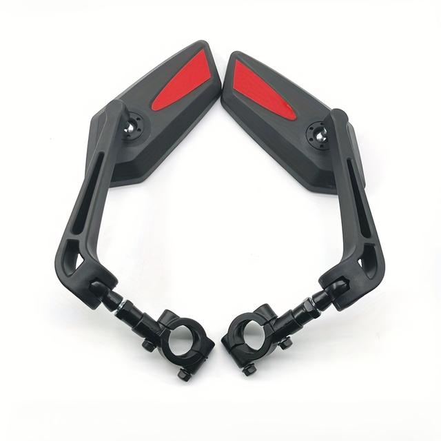 TEMU 1 Par de Espelhos para Bicicleta 360° Ajustáveis com Lente - e Suportes em ABS - Montagem no Guidão, Rotação 360°, Visibilidade Aprimorada, Design Elegante para Bikes de (Parafusos Inclusos)