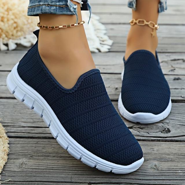 TEMU Women's Casual Breathable Shallow Mouth Slip-on Flat Women' Shoes, Women Shoes, Sneakers