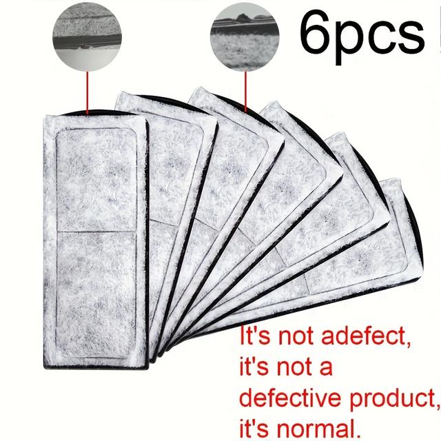 TEMU Almohadillas de repuesto para filtros de fibra de carbono - Filtro de estilo de montaje en pared sin carga diseñado para uso en acuarios - Compatible con diferentes tipos de peces