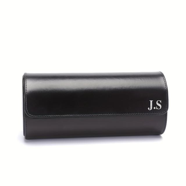 TEMU Logo con personalizzato, cinturino in da - Elegante custodia da viaggio | Regalo per , papà, e testimoni | Scelta per Natale, San, Festa del papà