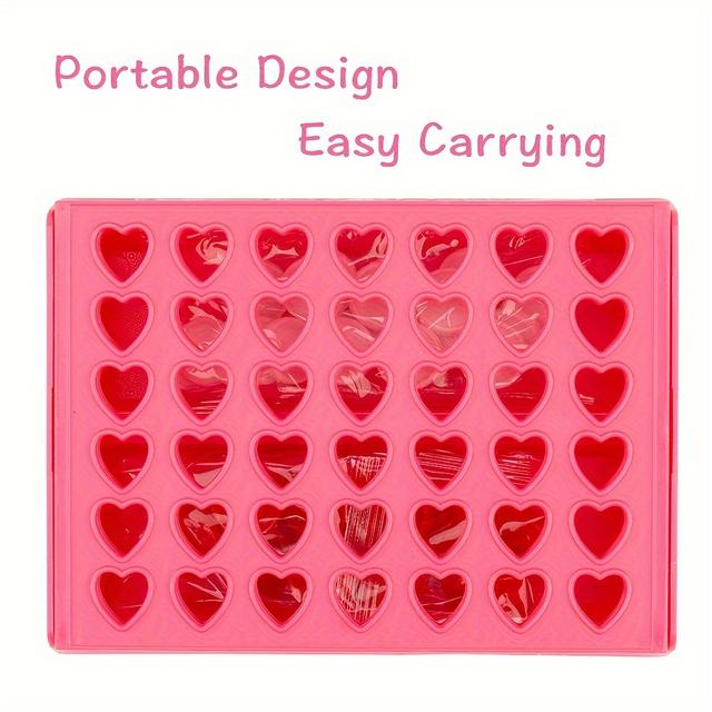 TEMU 1pc Love 4in A Row Game, Travel Traveling Portable Game, Foldable Parent-child Game, Valentine's Day Gifts