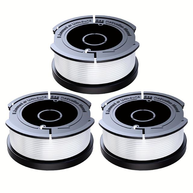 TEMU 2/3pcs String Trimmer Replacement Spool Compatible With Black And Decker , 3ft (9m) 0.065 (1.65mm) Af-100 Line For Black And Decker String Trimmers