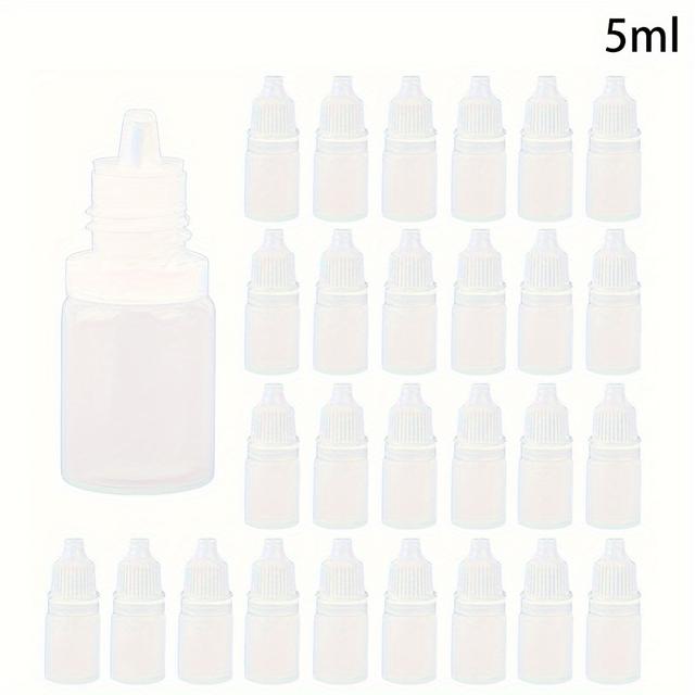 TEMU 200pcs Plastic Bottles , 5ml (0.17fl. Oz) Refillable Eye Drop , And Leakproof, To