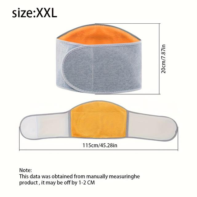 TEMU 1 ks Podzim/ – Teplý podšívkový pás na břicho, Zahřívací a tvarující pás na břicho, Udržování a chladu, Zahřívací polštář na břicho a záda, Ručně pratelný, Ne-elektrický zahřívací pás, Unisex