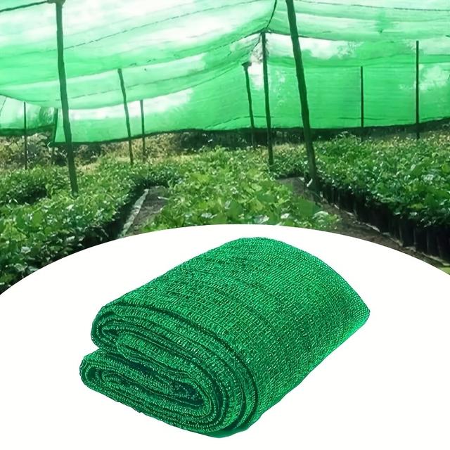 TEMU 1pc Of Sun Shading Net, Sun Shading Sail, Pe Material, Uv Resistant, Greenhouse Shading Cloth Net Tent, Used For Flowers, Tomatoes, And Home Courtyards