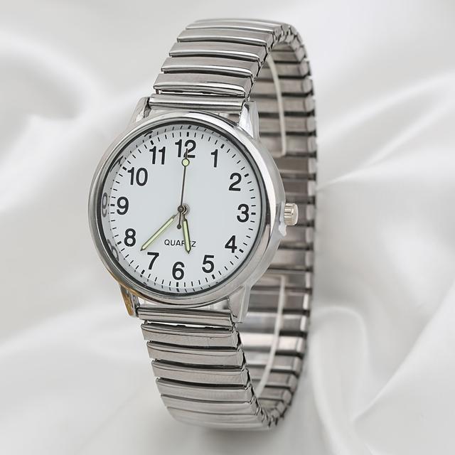 TEMU 1pc Men's Watch, Night Trade Pin Middle-aged And Elderly Fashion Trendy Watch, Large Dial Men's Watch, Watch Accessories