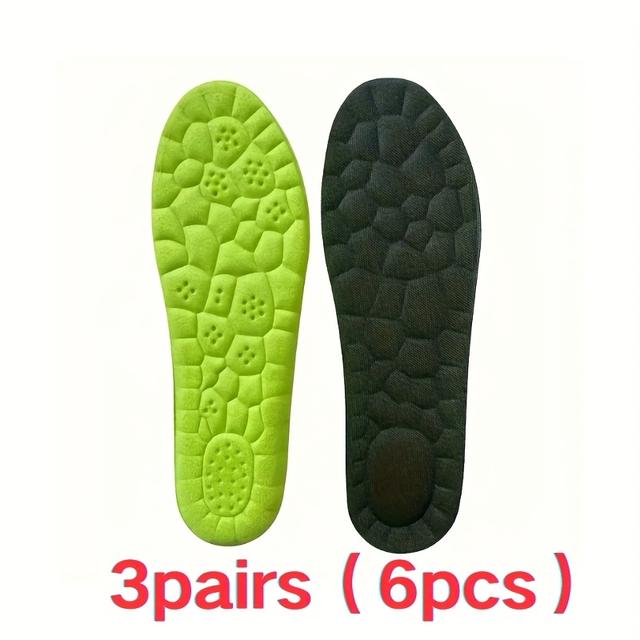 TEMU 3 Pairs 6pcs Of Comfortable Insoles - Soft, Lightweight, Breathable, With Heel Support And Arch Cushioning To Enhance Foot . In Gray And Pink And Black And Tailored To Shoe Sizes