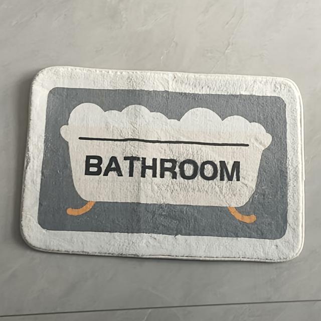 TEMU Cartoon Bath Mat - Super Absorbent, Quick-drying, Extra Thick, Non-slip - The Entry Mat