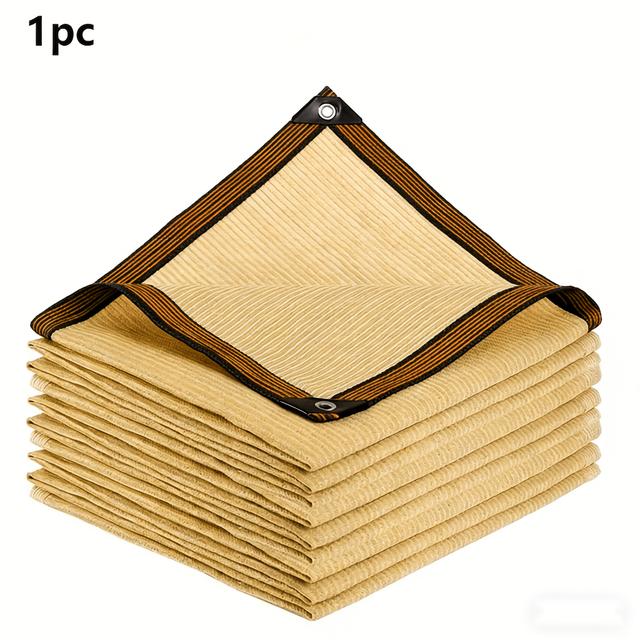 TEMU Toldo de jardín beige, protección UV, toldo exterior, parasol, para piscina, refugio para plantas