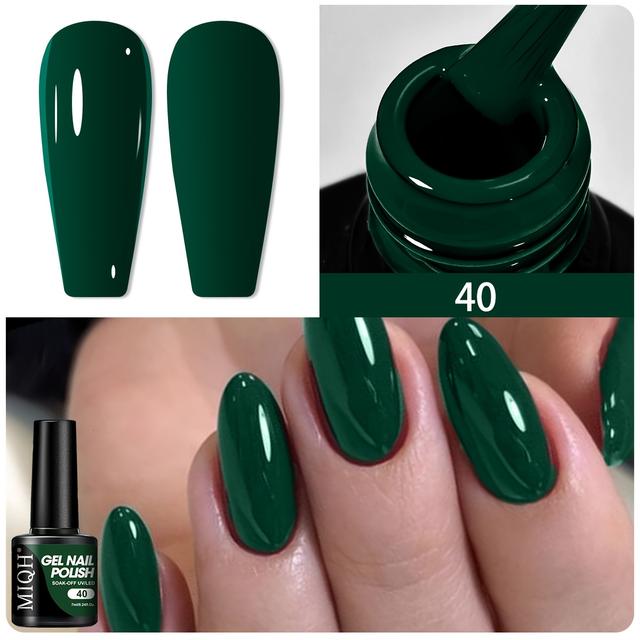 TEMU Miqh 7ml /led Gel Nail Polish - Solid Color Glitter Gel Suitable For Diy & Salon Use,, Alcohol-free, Fragrance-free, /led Light, 0.24oz (7ml), Options For, Nail Artists, & Pedicures