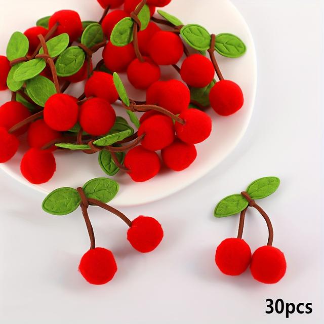 TEMU 30pcs/50pcs/100pcs High Elasticity Plush Balls Accessories Hair Clip Curtain Pin Decorations