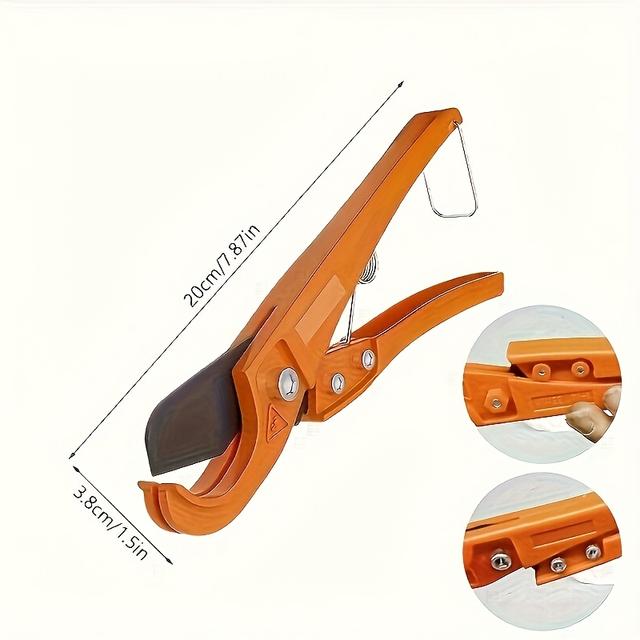 TEMU เครื่องตัดท่อ PVC แบบวงล้อ 1 ชิ้น - ปรับฟันเร็ว ตัด PEX และพลาสติกได้แม่นยำ ออกแบบทนทานระดับอุตสาหกรรม