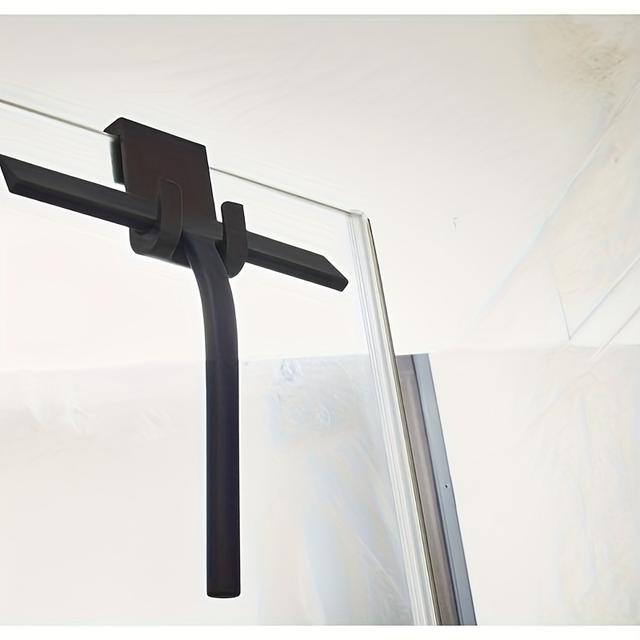 TEMU Silicone-coated Squeegee Cleaner Without Hooks/with Hook - Multipurpose Window Washer Scraper For Living Room, Bathroom, Toilet, Kitchen, Glass Surfaces